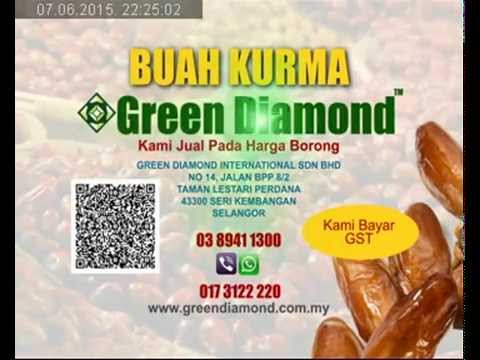 Kurma Green Diamond - Pemborong Buah Kurma Mariami - Rotab - Ajwa (Kurma Nabi) - Medjool