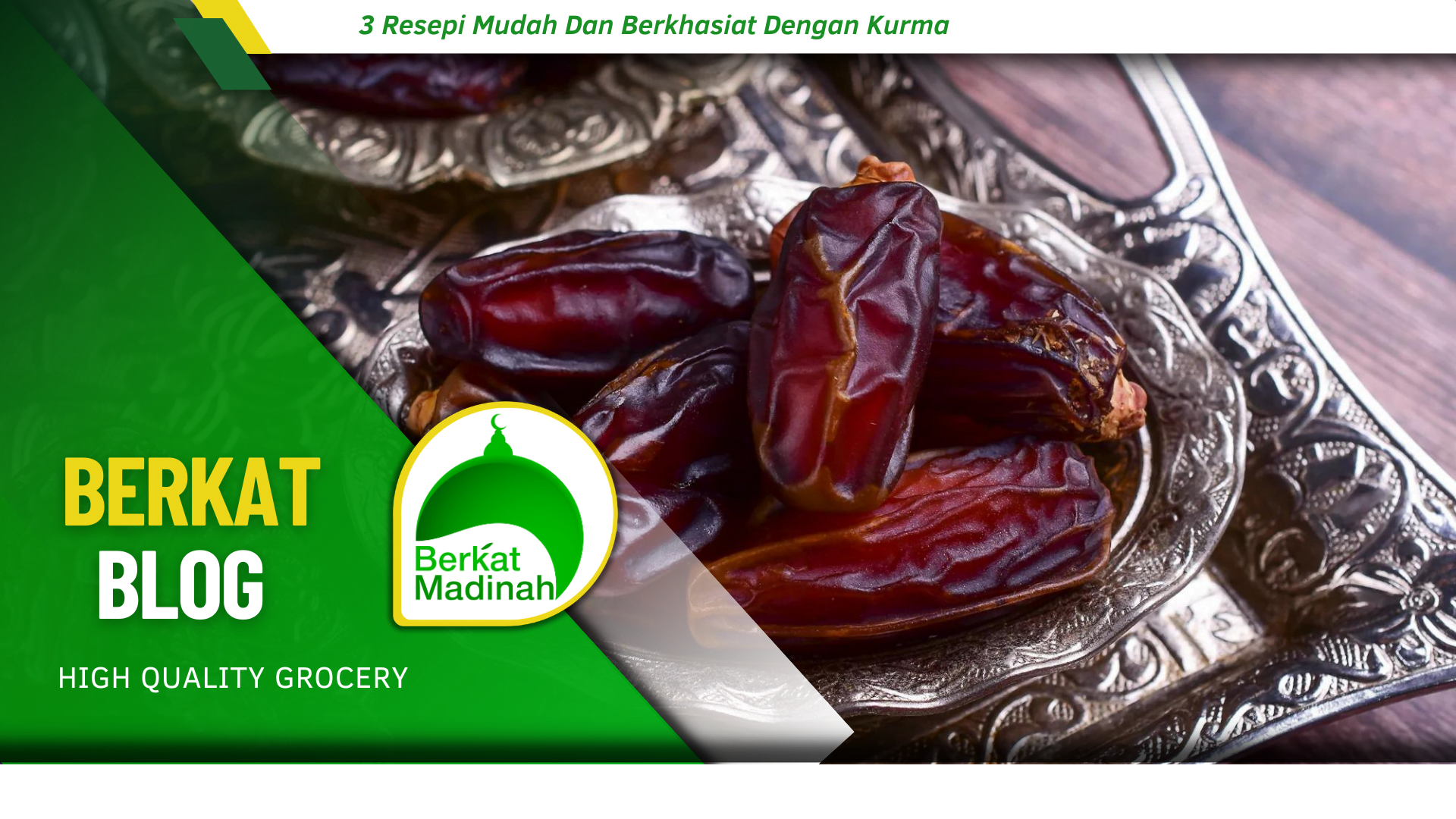 3 Resepi Mudah Dan Berkhasiat Dengan Kurma